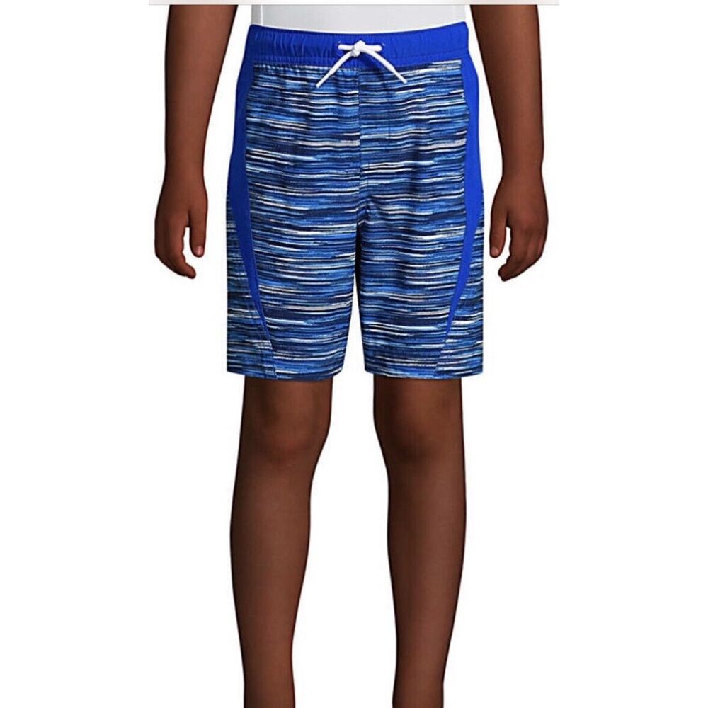 NWT Lands' End‎ Boys Swim Trunks Swim Bottoms Size X-Small (4-5) Quick Dry NWT